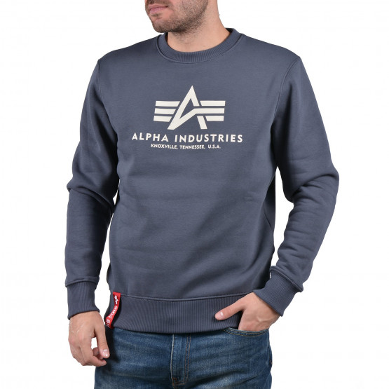 Alpha Industries Basic Ανδρική Μπλούζα Φούτερ