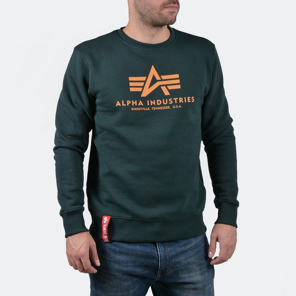 Alpha Industries Basic Ανδρική Μπλούζα Φούτερ