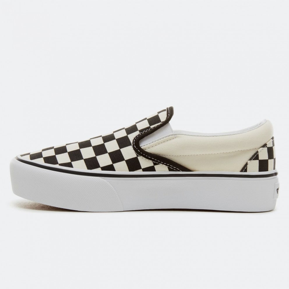 weightlifting pants for sale online - Vans Checkerboard Classic Slip - On Women's White Black