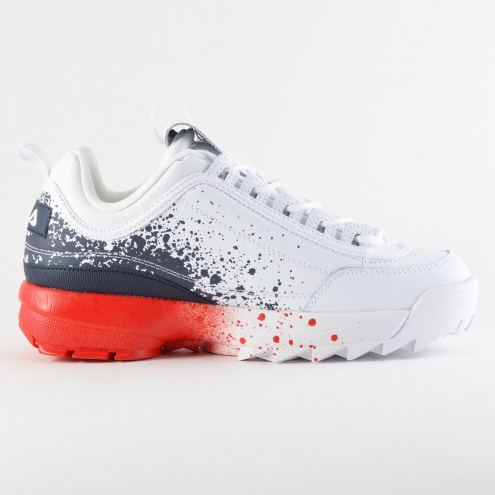 fila disruptor red and blue