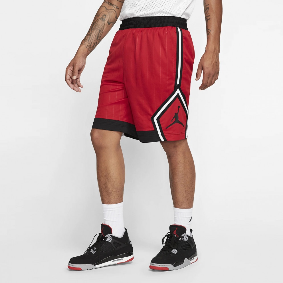 black and red jordan shorts