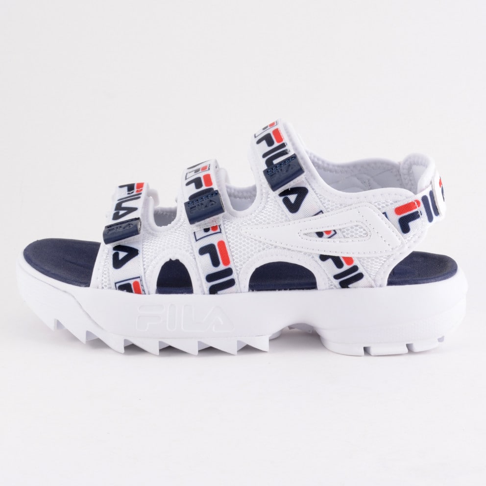 fila disruptor tapey tape white