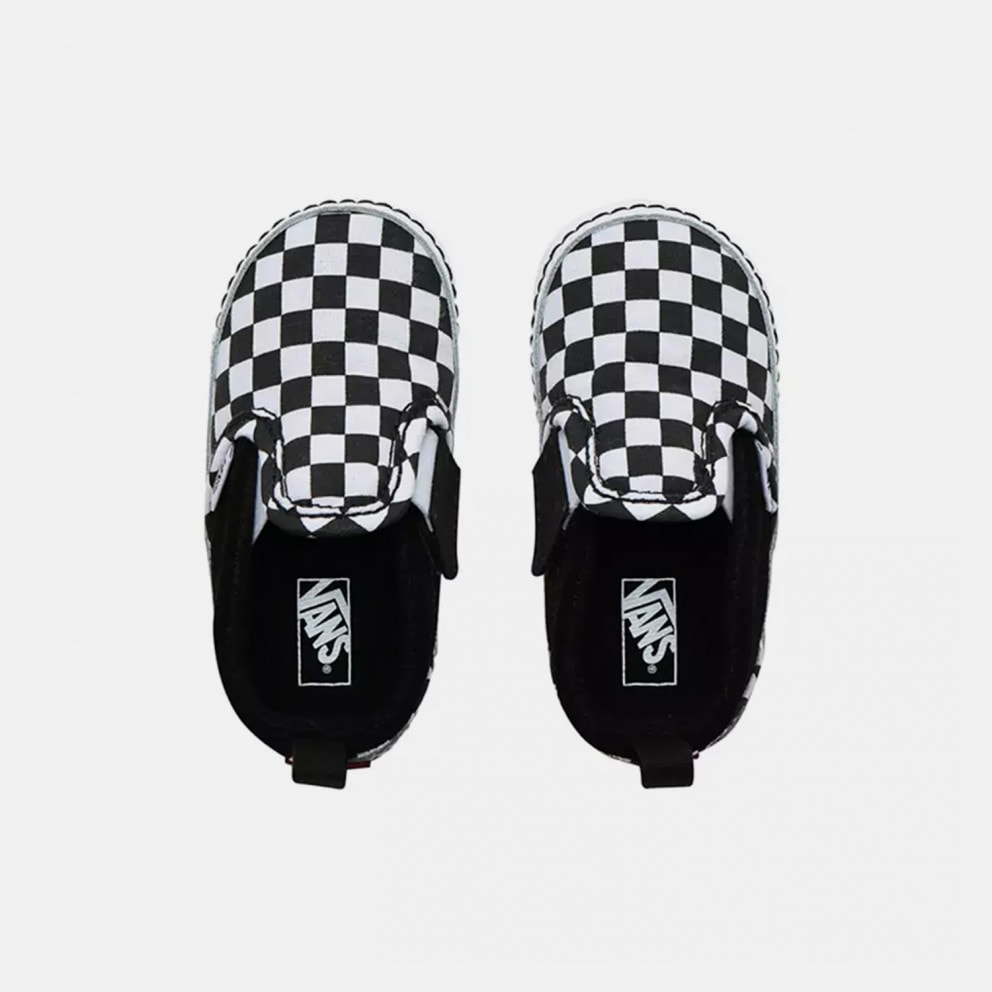 Vans Slip-On V Crib (Checker) Βρεφικά Παπούτσια