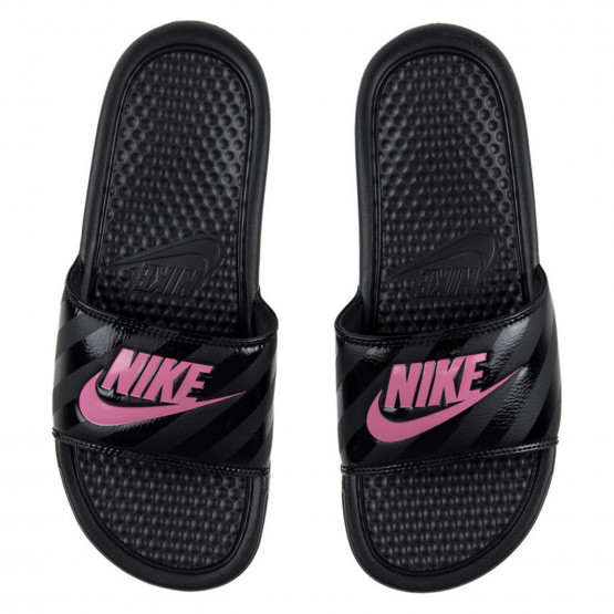 pink and black jordan slides