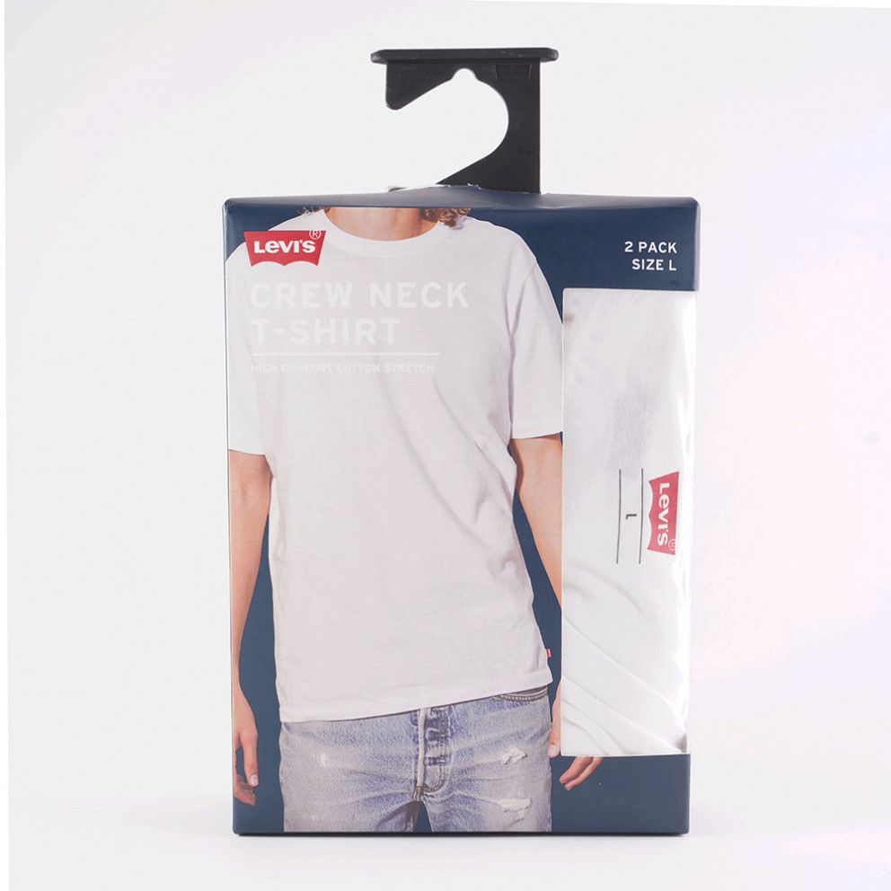 Levis Solid Crew Ανδρικό T-shirt 2-Pack