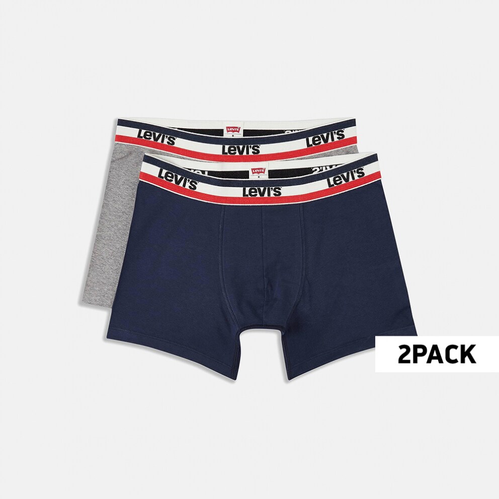 Levi's Men's Logo 2 Pack Boxers