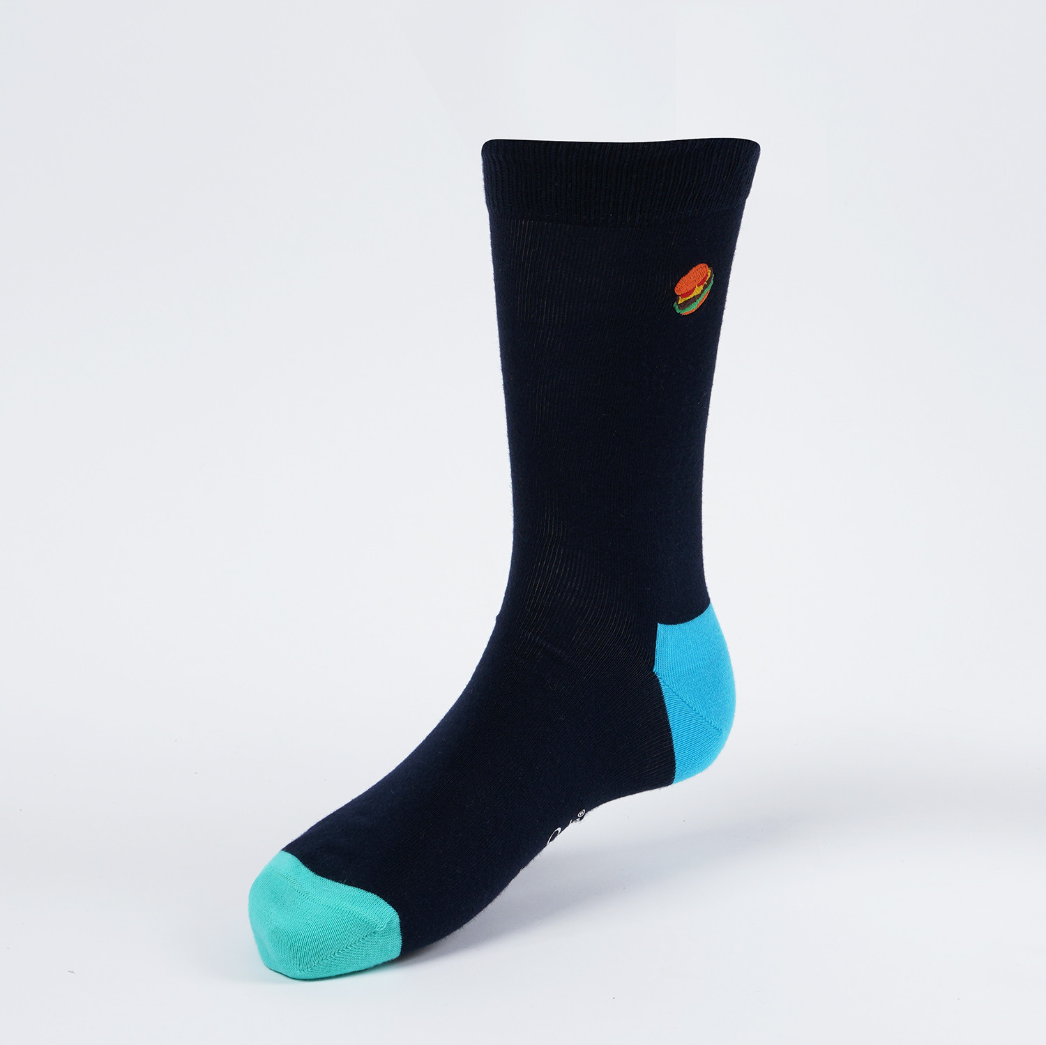 Happy Socks Embroidery Hamburger Sock (9000051404_2074)