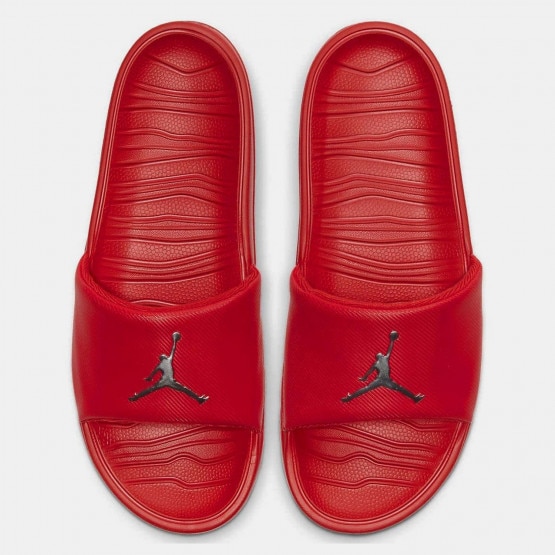 red jordan slides