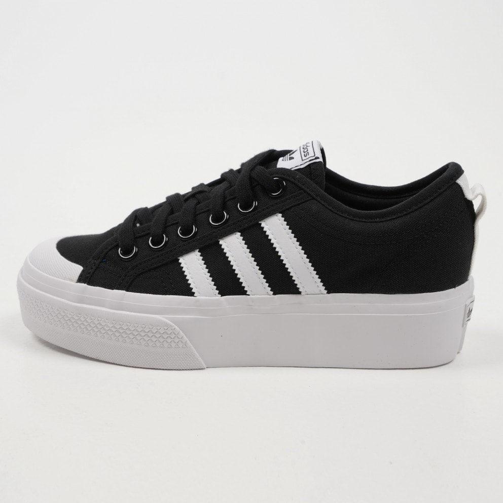 adidas platform sneakers black