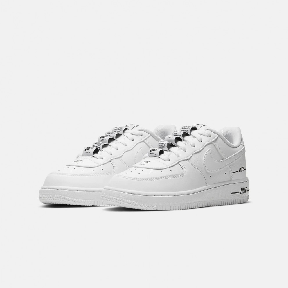 air force 1 lv8 black/wolf grey/blue preschool boys' shoe