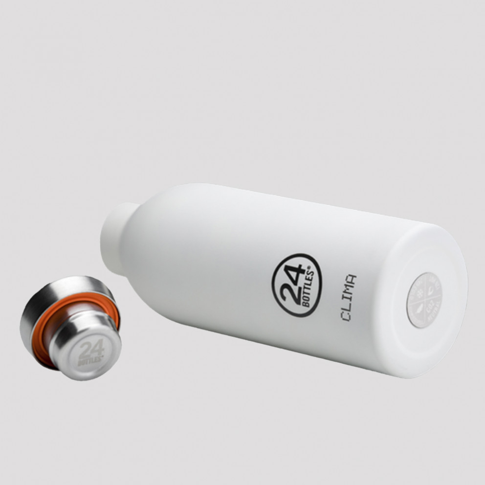 24Bottles Clima Ice White Steel Bottle 850 ml
