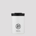 24Bottles Travel Tumbler Ice White Ανοξείδωτο Ποτήρι Θερμός 350 ml