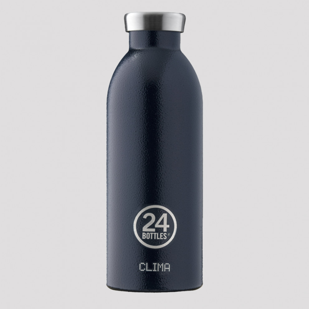 24Bottles Clima Rustic Deep Blue Ανοξείδωτο Μπουκάλι 500 ml