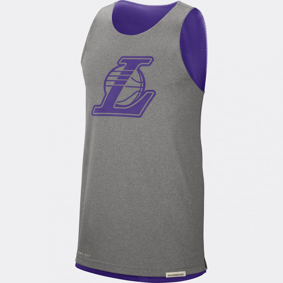 Los Angeles Lakers Standard Issue Ανδρικό Nike NBA Reversible Αμάνικο