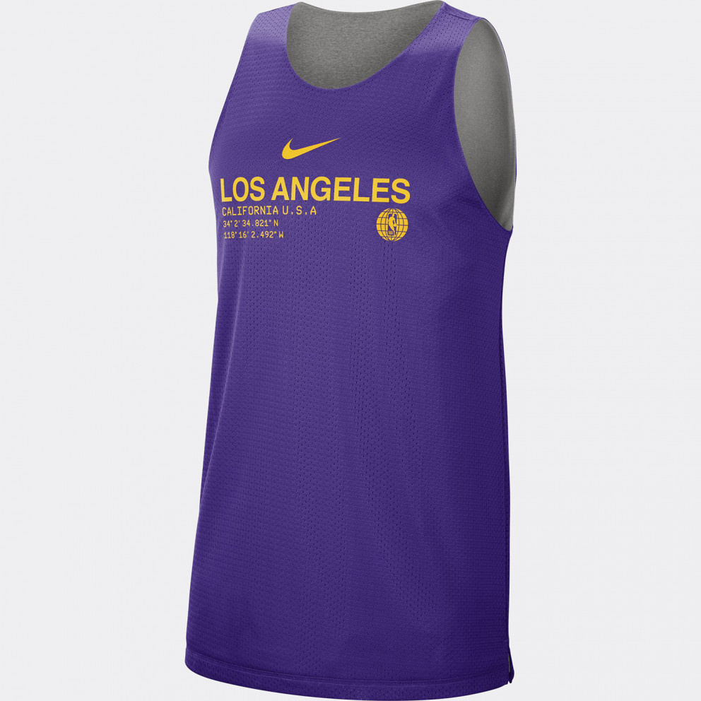 Los Angeles Lakers Standard Issue Ανδρικό Nike NBA Reversible Αμάνικο