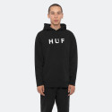 Huf Essentials Logo Ανδρική Μπλούζα με Κουκούλα