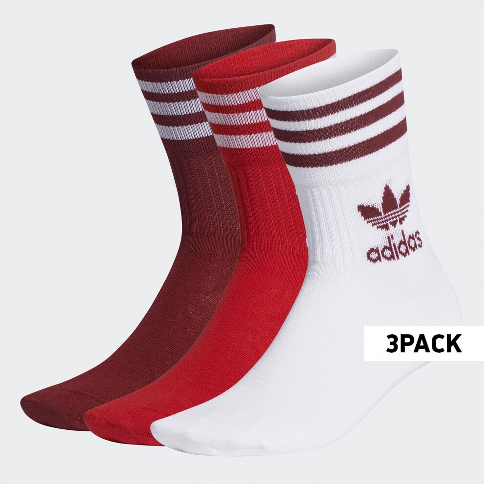 adidas Originals 3-Pack Mid Cut Socks