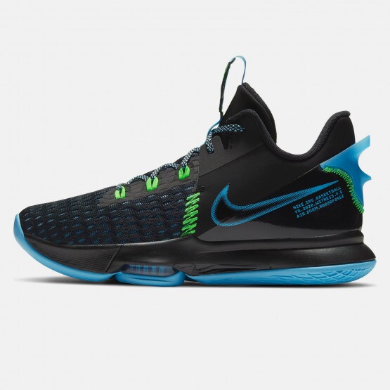 lebron james shoes white and blue