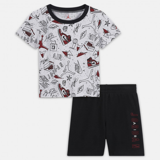 Jordan Jdb Jumping Big Air Tee & Short Baby's Set