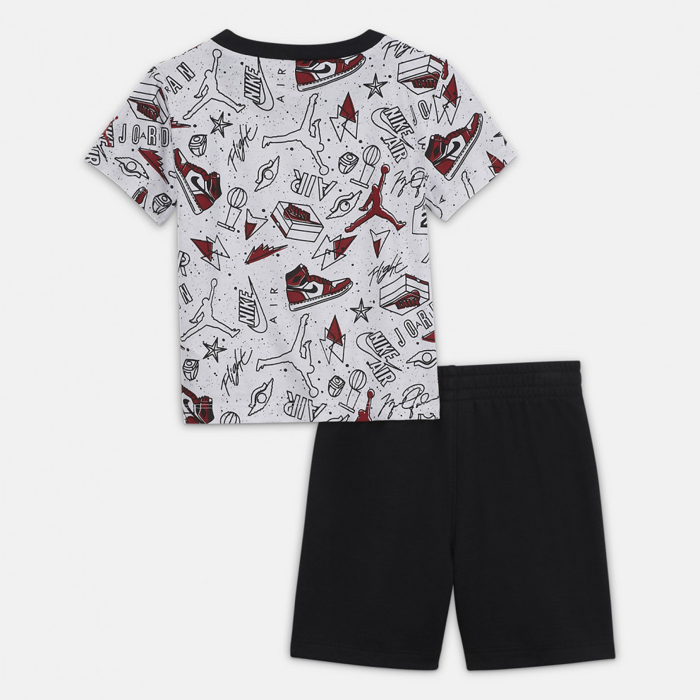 Jordan Jdb Jumping Big Air Tee & Short Baby's Set