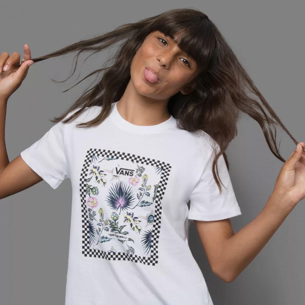 Vans Gr Border Floral Gir Παιδικό T-Shirt