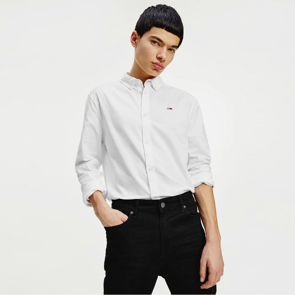 Tommy Jeans Oxford Slim Fit Ανδρικό Πουκάμισο