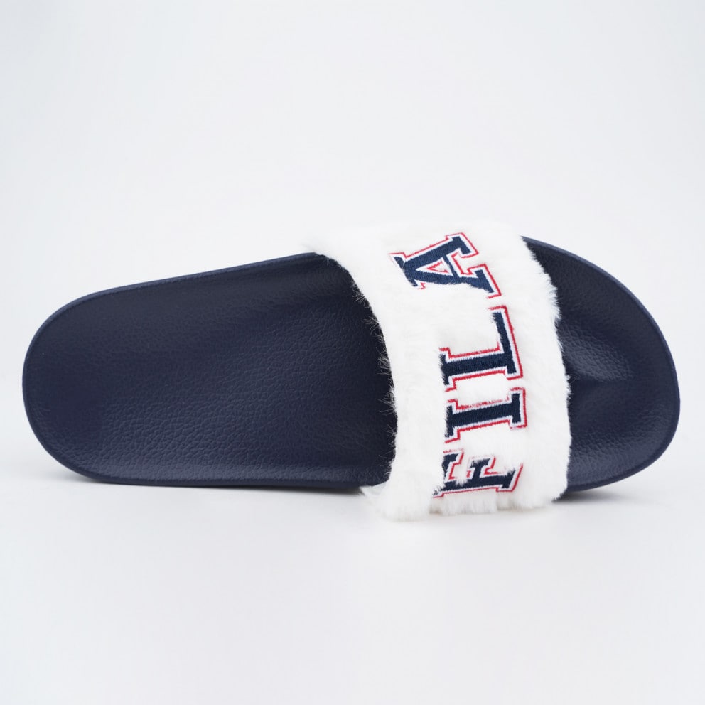 Fila Heritage Furry Drifter Collegiate Γυναικεία Slides