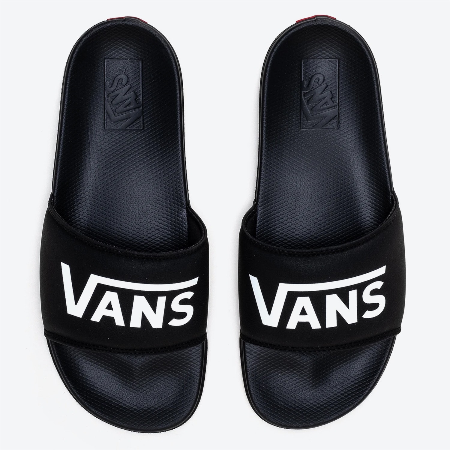 vans black slides