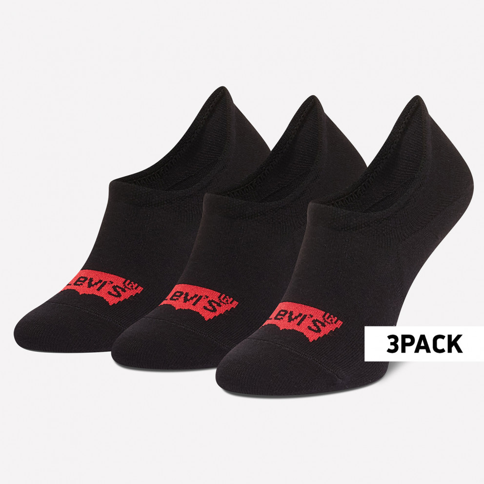 Levis Footie High Rise Batwing Logo 3-Pack Unisex Socks