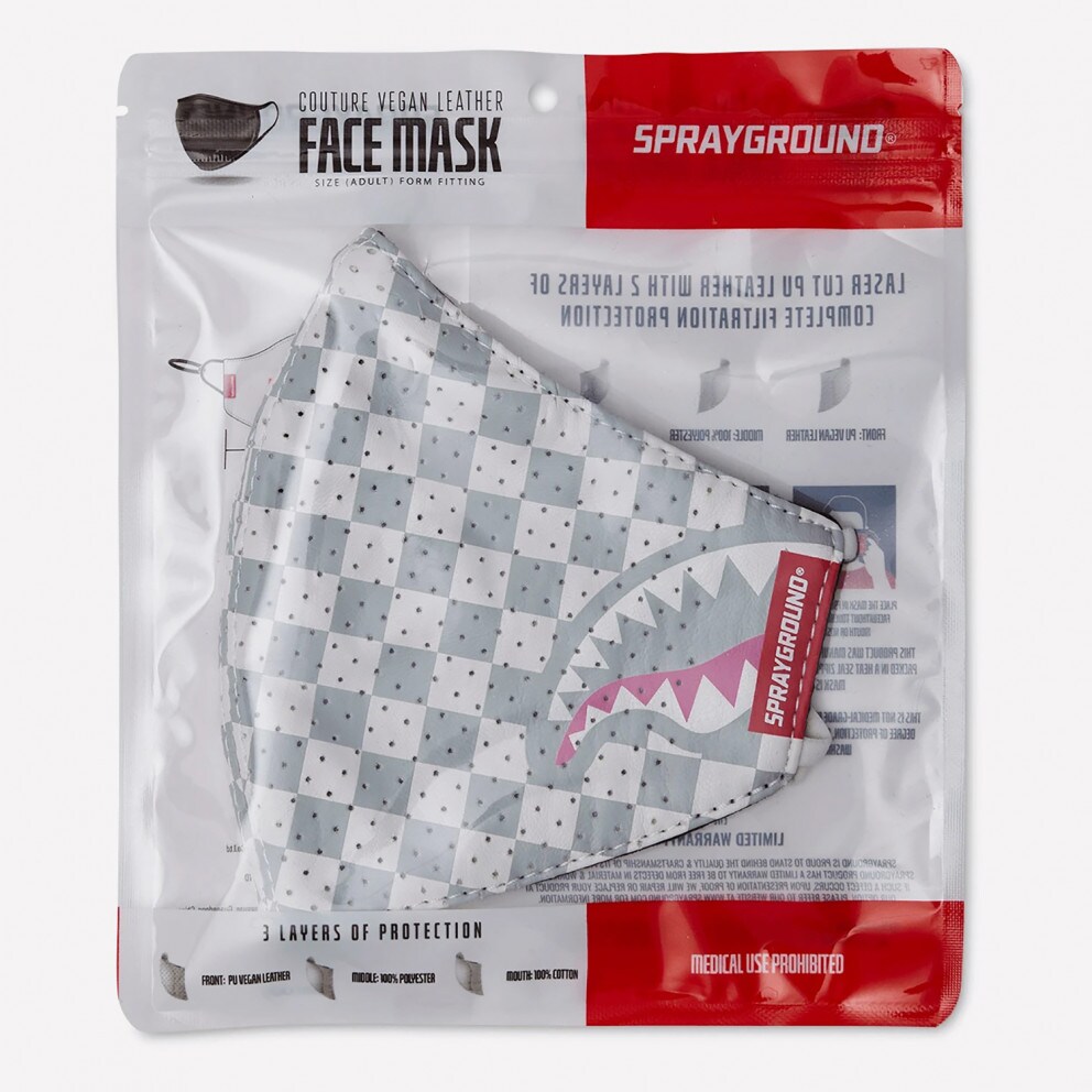 Sprayground Shark Check Unisex Υφασμάτινη Μάσκα