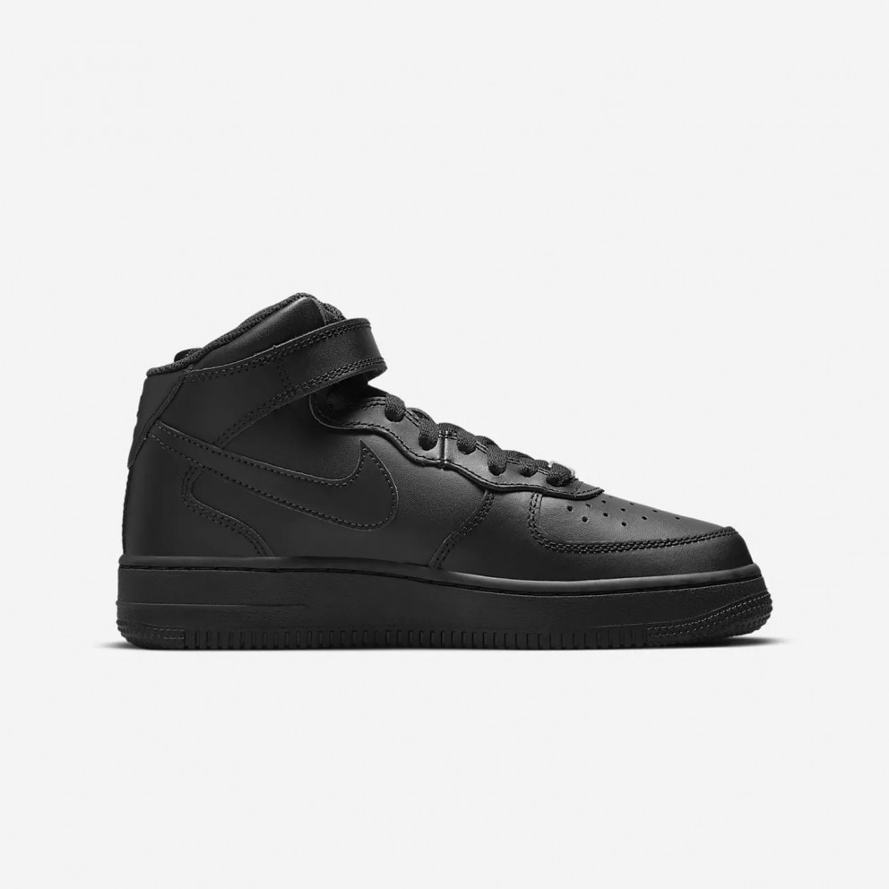 nike air force 1 mid all black