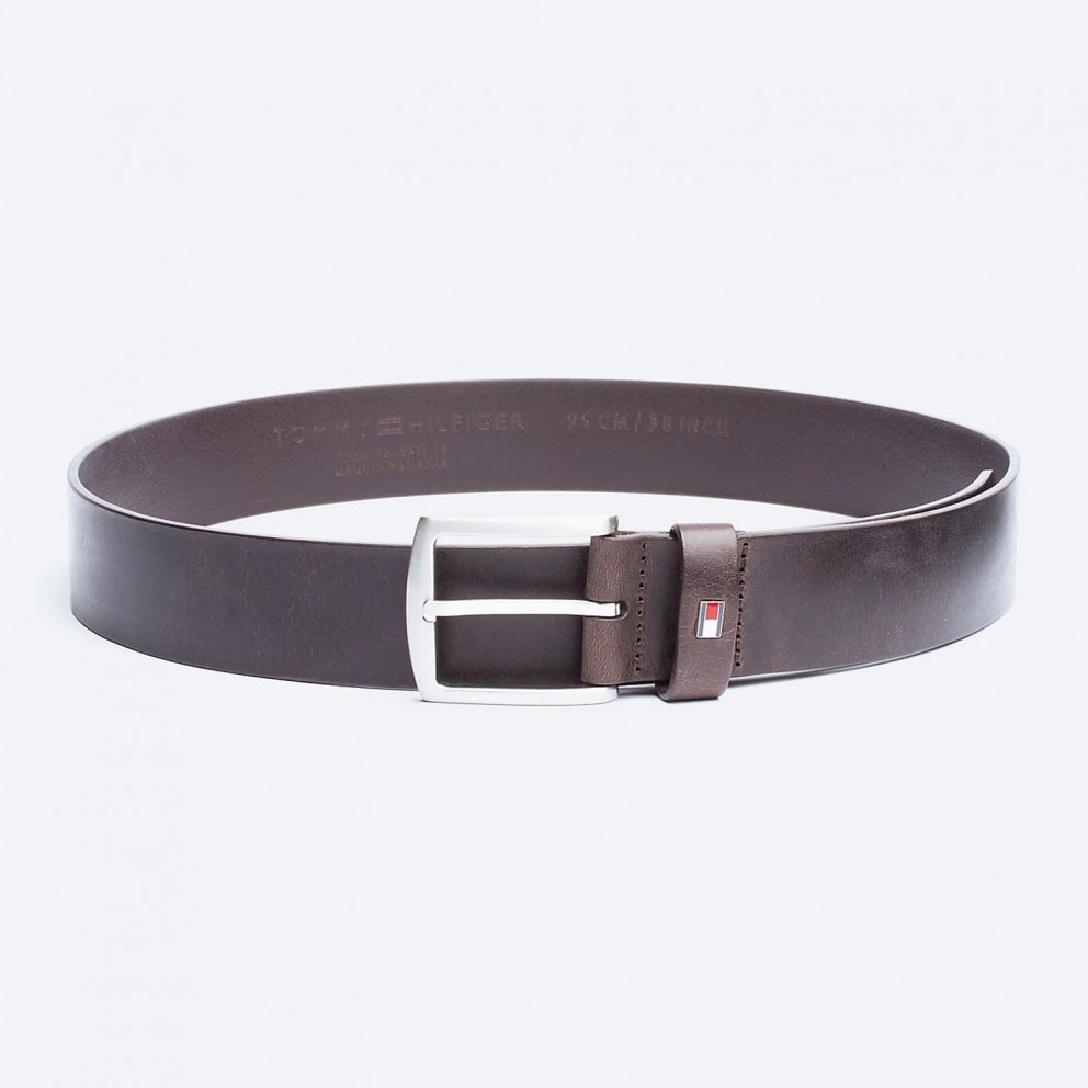 Tommy Jeans Men's Denton Leather Belt With Logo 4.0