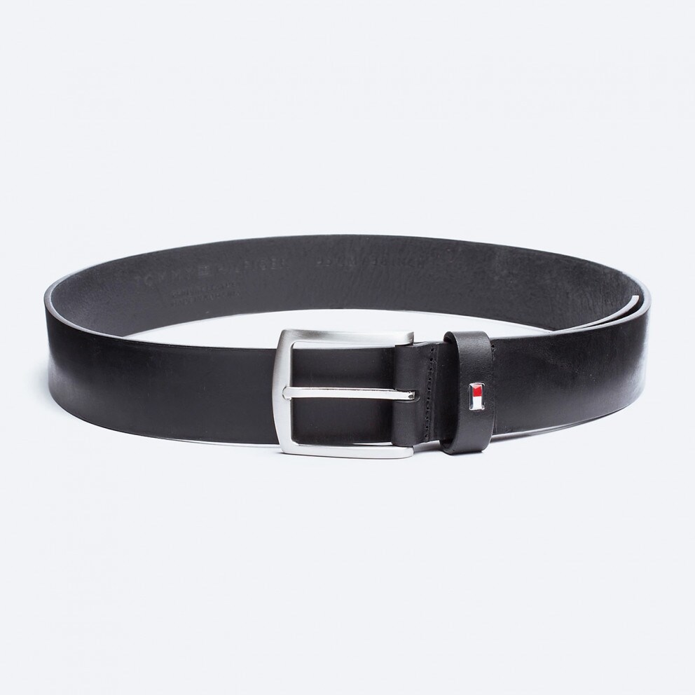 Tommy Jeans Men's Denton Leather Belt With Logo 4.0