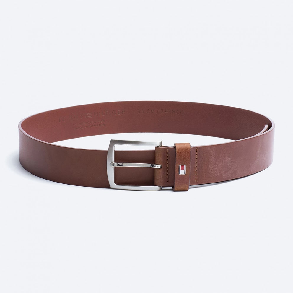 Tommy Jeans Men's Denton Leather Belt With Logo 4.0