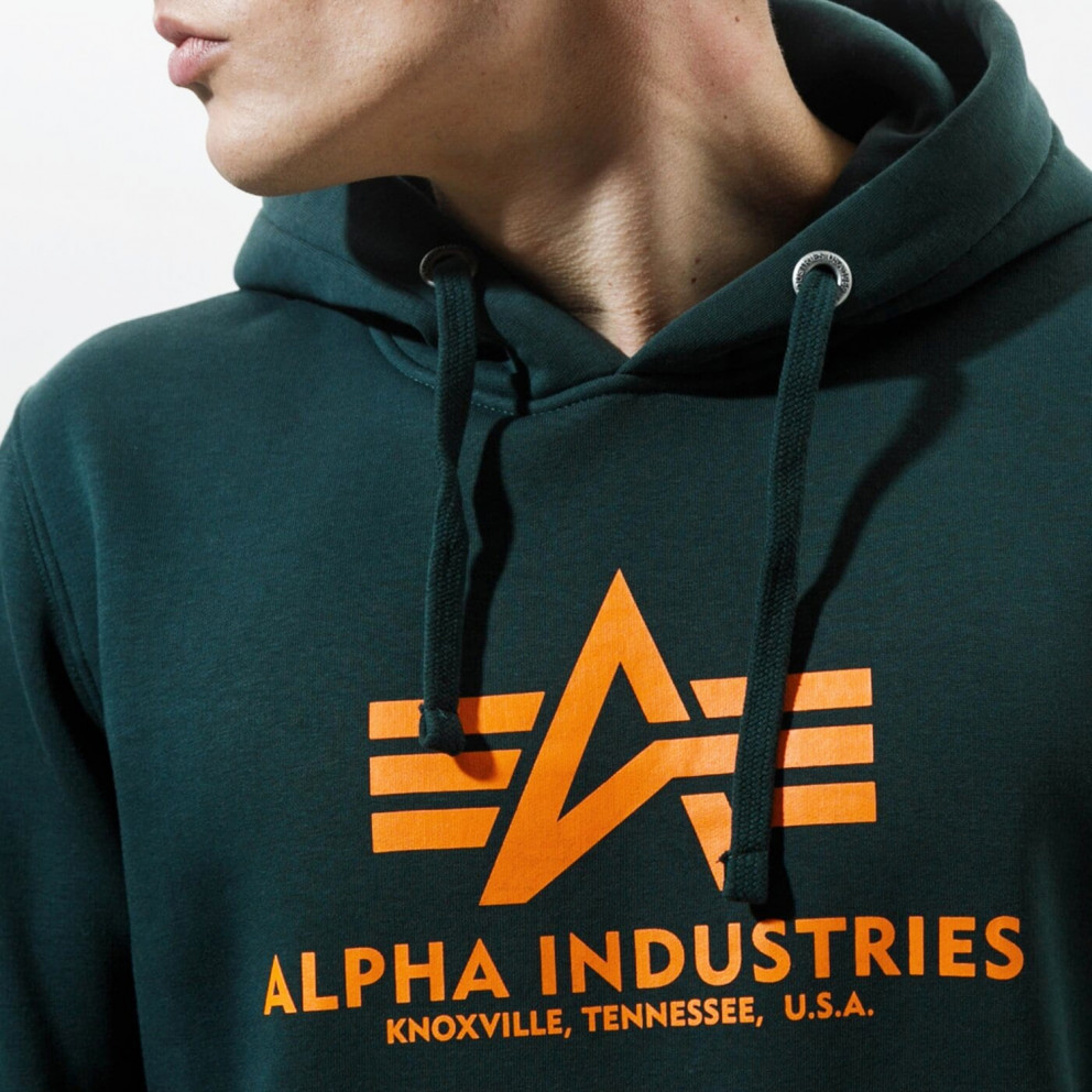 Alpha Industries Basic Ανδρική Μπλούζα με Κουκούλα