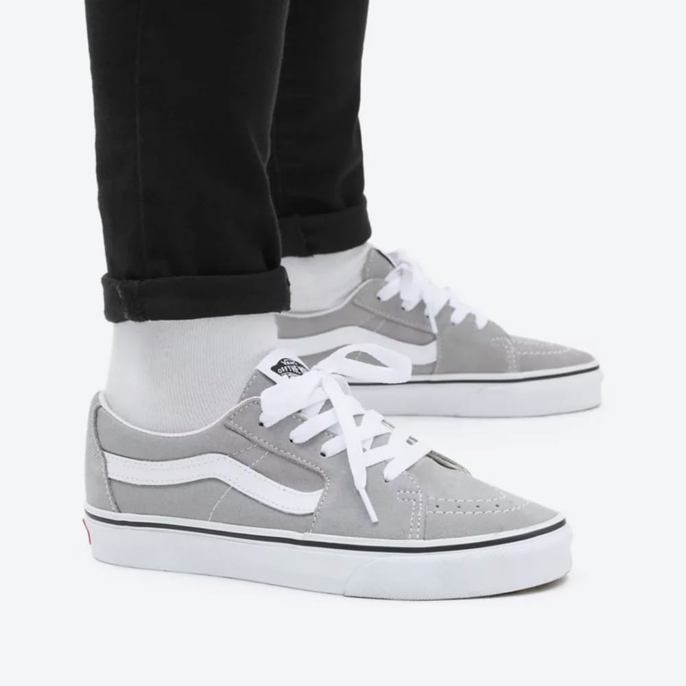 low cut grey vans
