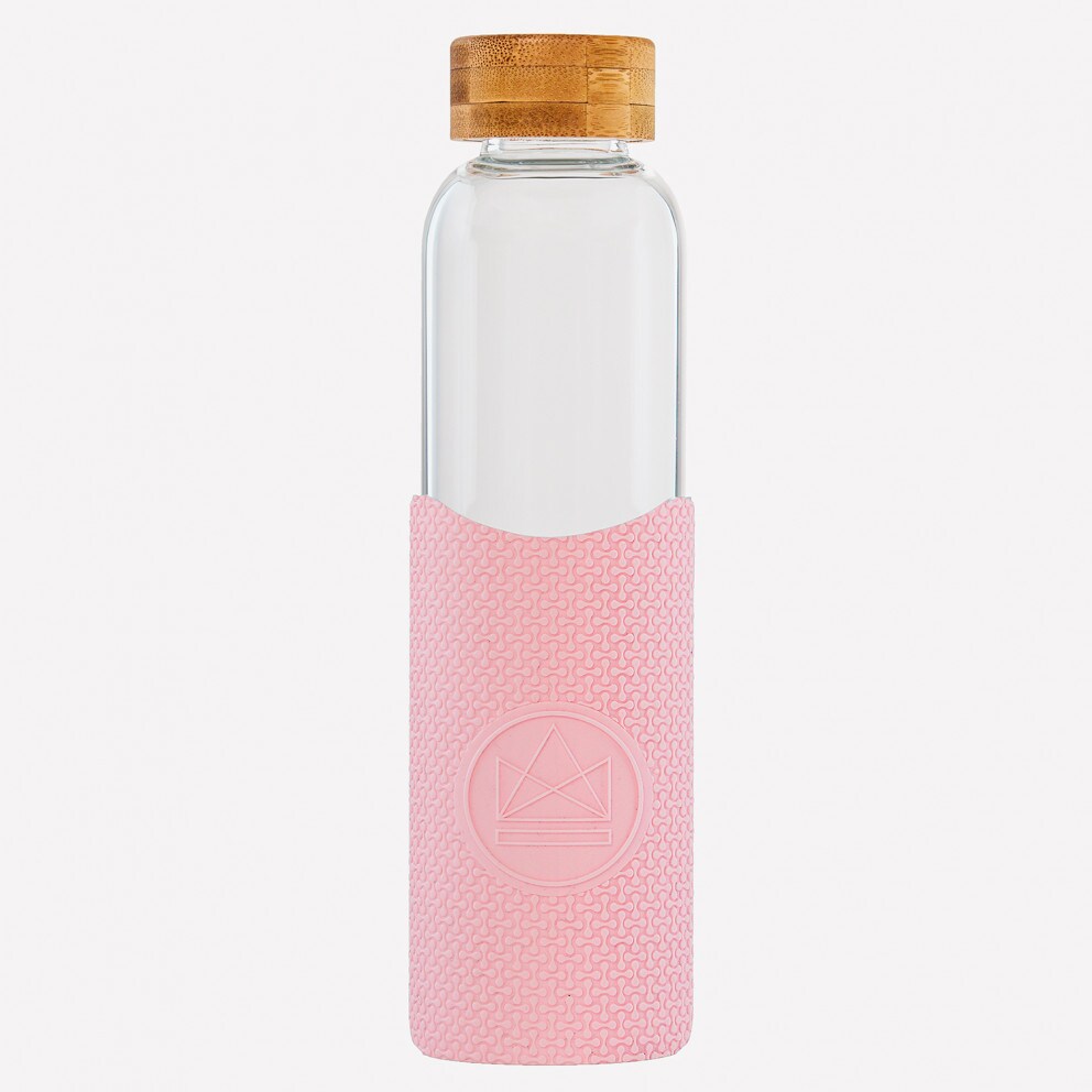 Neon Kactus Pink Flamingo Glass Water Bottle 550ml