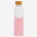 Neon Kactus Pink Flamingo Glass Water Bottle 550ml