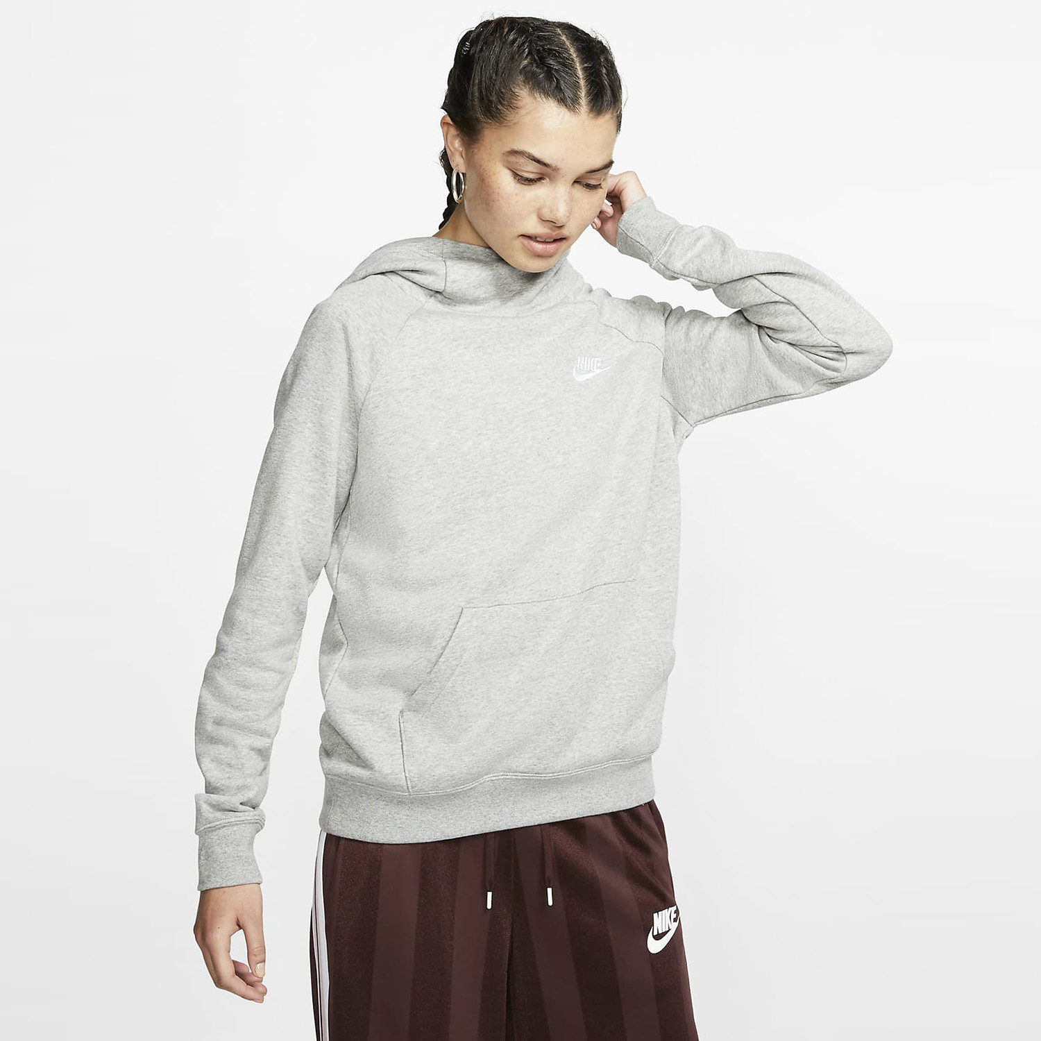 Nike Nike Sportswear Essential Γυναικεία Μπλούζα με Κουκούλα (9000090947_4400) 2025