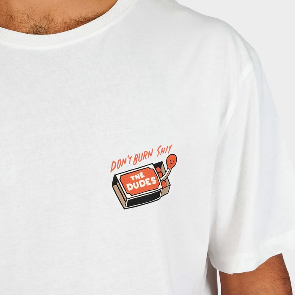 The Dudes Don'T Burn Shit Off-White Ανδρικό T-Shirt