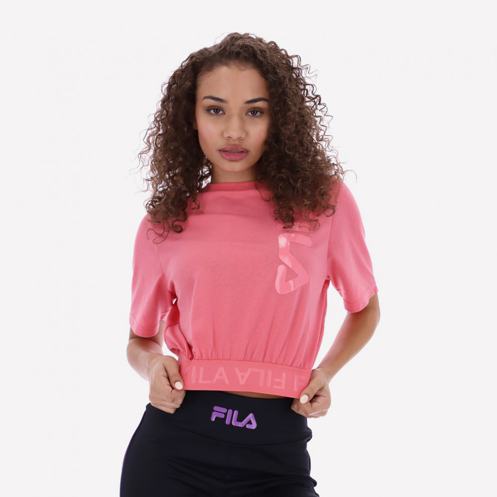 Fila Paisley Jacquard Γυναικείο Crop T-Shirt