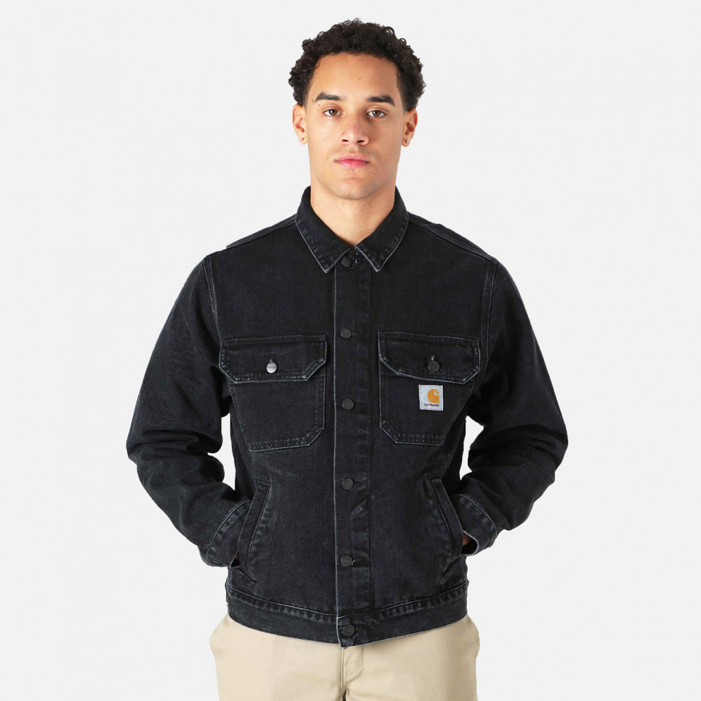 Carhartt WIP Black Stetson Denim Jacket Womens Clothing Jackets Jean and denim jackets 