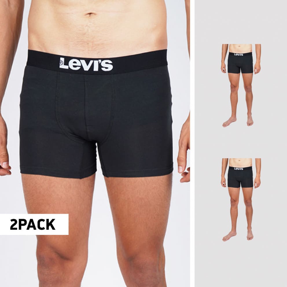 Levi's Men's Solid Basic 2-Pack Boxers