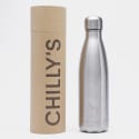 Chilly's Metal Original Silver Ανοξείδωτο Μπουκάλι Θερμός 0,5 L