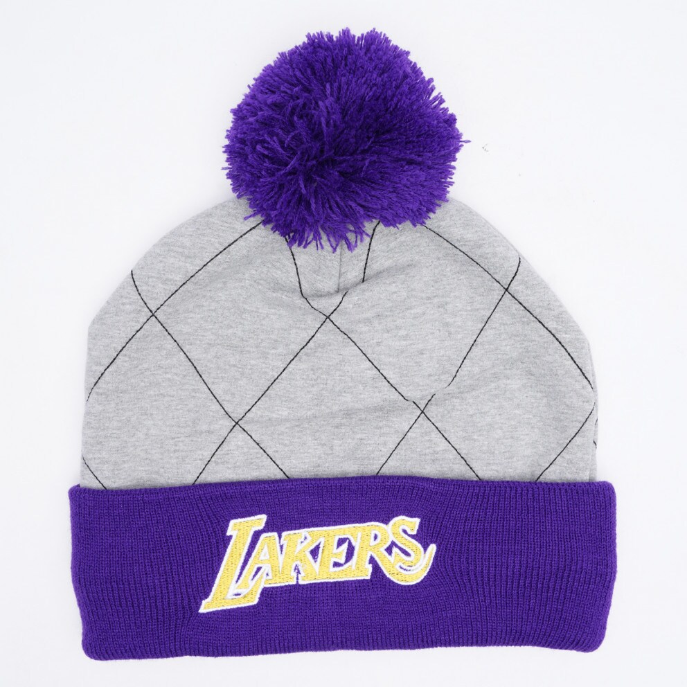 Mitchell & Ness Quilted Pom Beanie Los Angeles Mens' Beanie