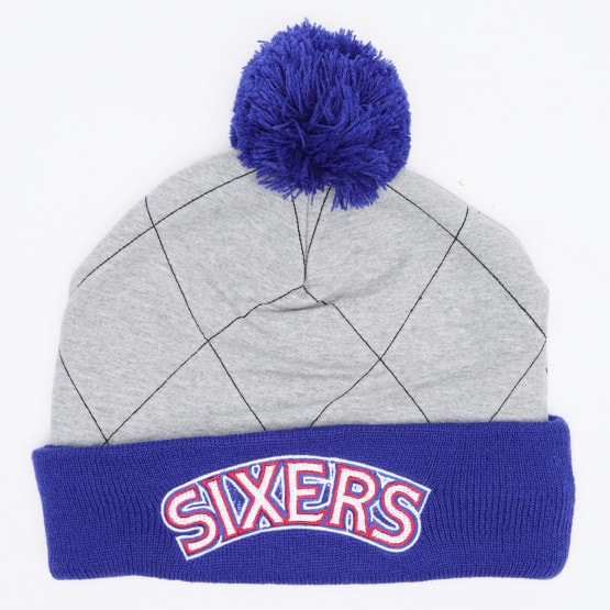 Mitchell & Ness Quilted Pom Beanie Philadelphia Mens' Beanie