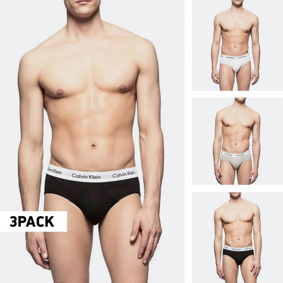 Pack Men's Briefs Black / White / Grey U2661G - 998 - Calvin Klein 