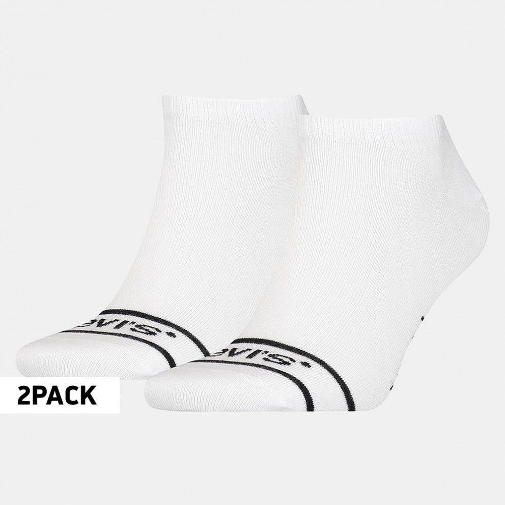 Levis Short Cut Logo Sport Unisex Socks - 2 Pack