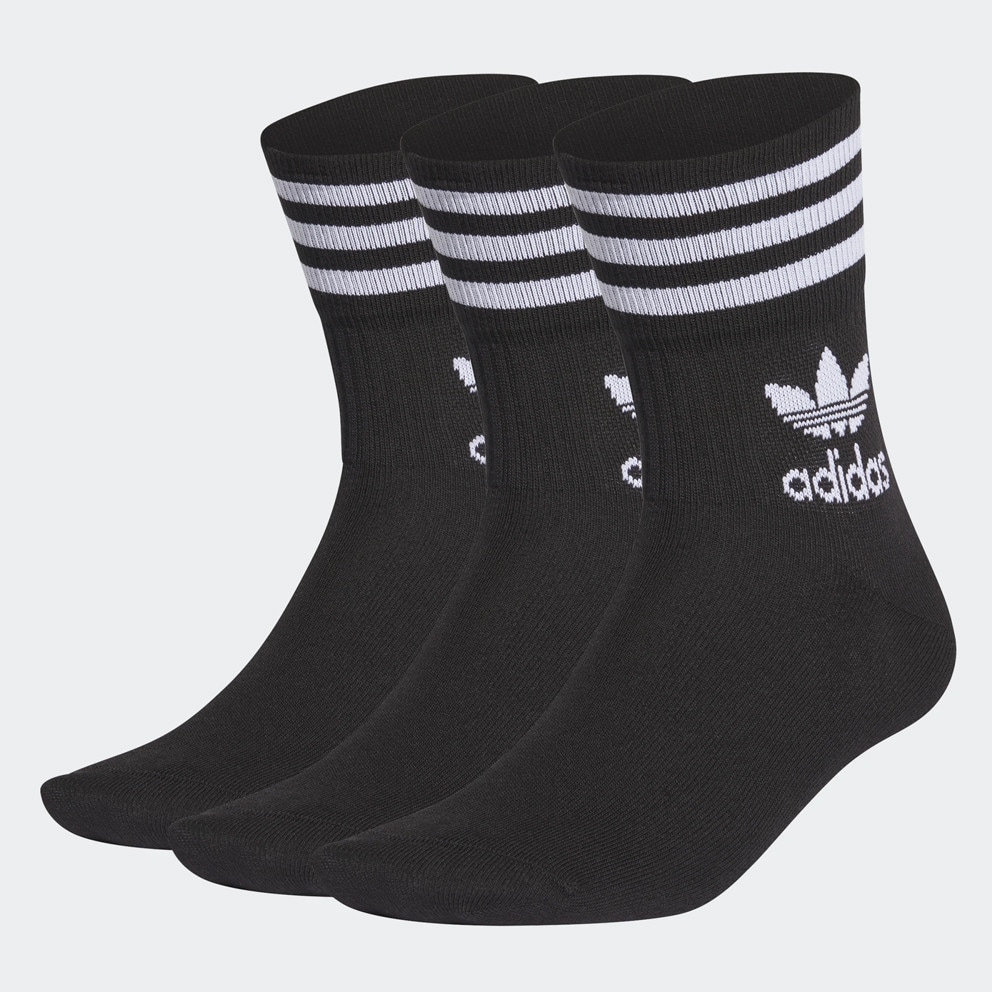 adidas Originals Mid Cut Crew 3-Pack Unisex Κάλτσες