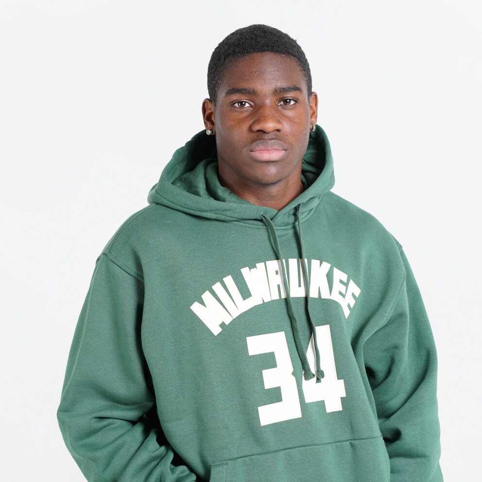 Nike NBA Giannis Antetokounmpo Milwaukee Bucks Essential Ανδρική Μπλούζα με Κουκούλα